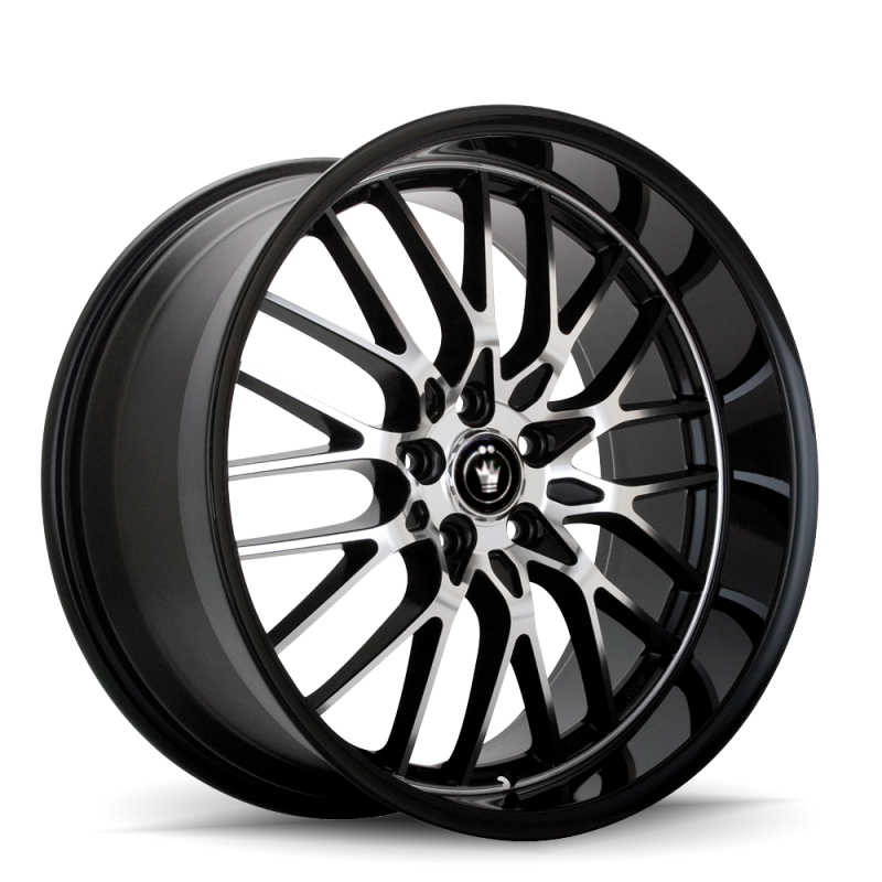 Konig Lace 15x6.5 10x100/114.3 ET40 Negro/Radio Máquina