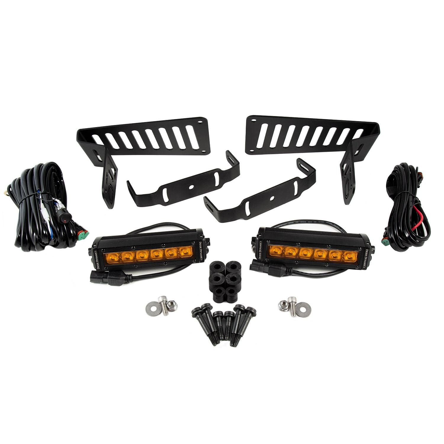 Diode Dynamics - DD6094 - Jeep 2018-2019 SS6 Kit LED para capó Conducción ámbar