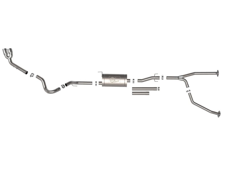 aFe 2022+ Toyota Tundra V6-3.5L (tt) Serie Vulcan Escape Cat-Back de acero inoxidable 304 de 2,5 a 3 pulgadas con punta pulida (49-36061-P)