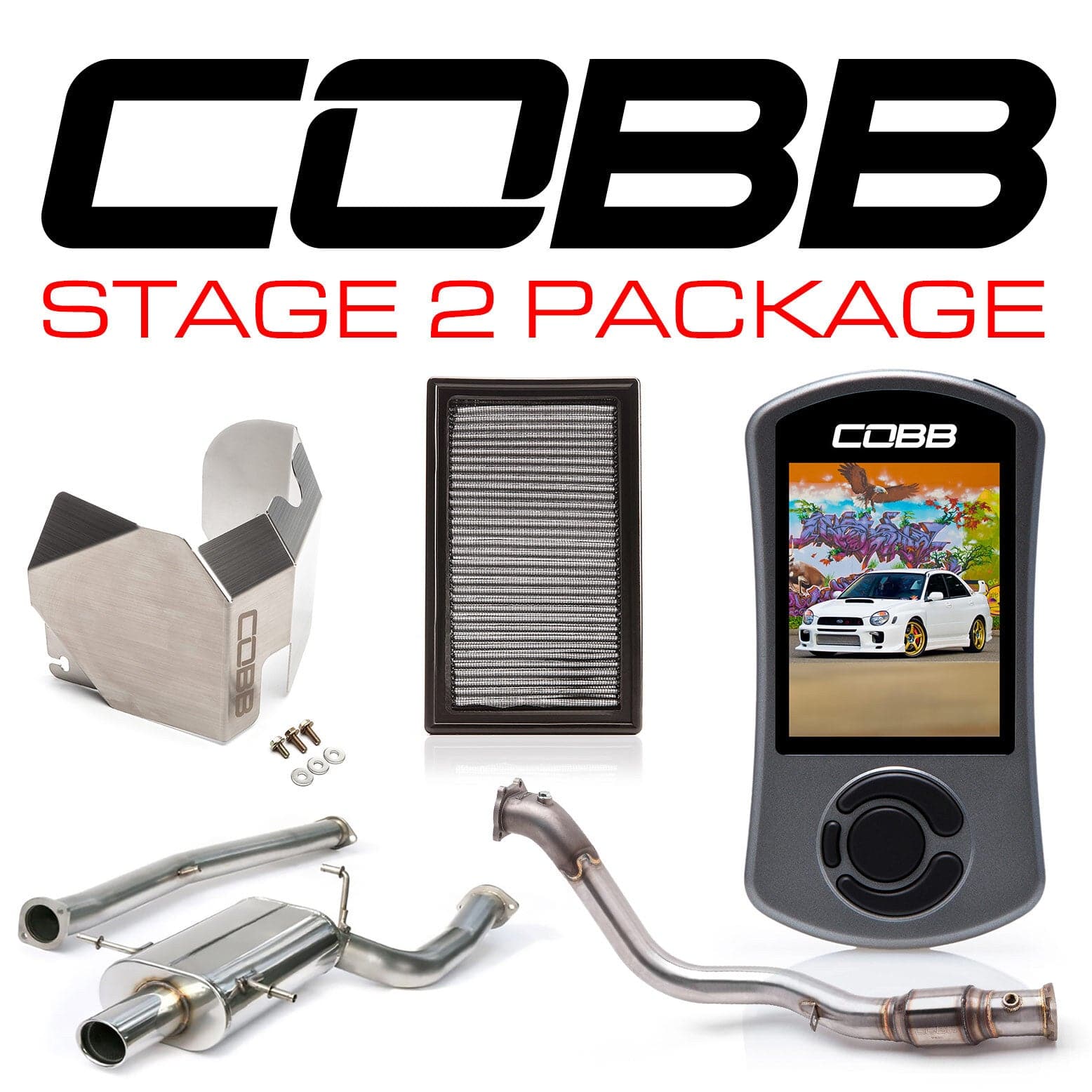 COBB Subaru 02-05 WRX Stage 2 Power Package w/V3 (cobb612X02)