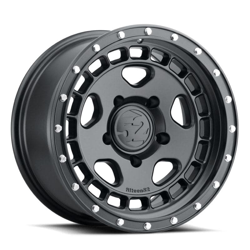 quince52 Turbomac HD 17x8.5 5x127 0mm ET 71.5mm Rueda negra de asfalto con orificio central (THDAB-178557-00)