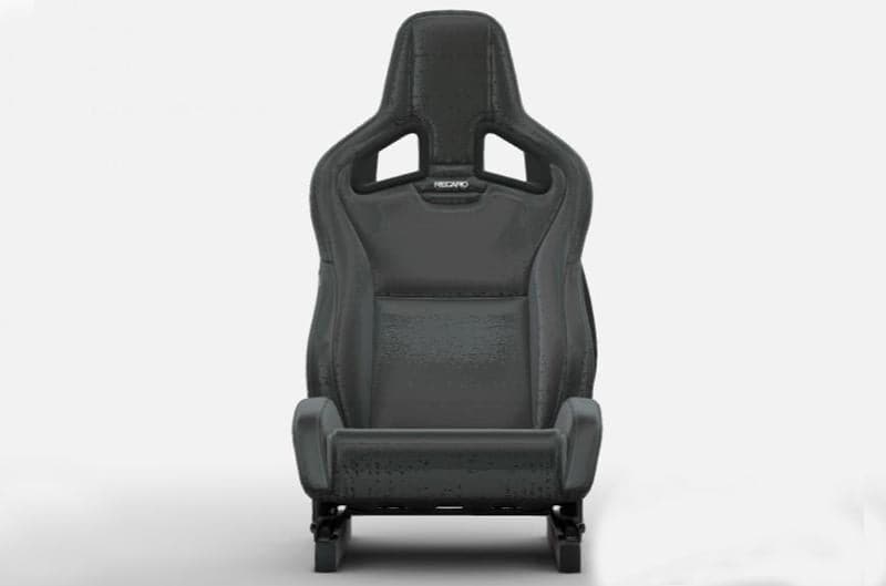 RECARO Black Leather Cross Sportster CS w/Heat Driver Seat (rec410.10.1785)