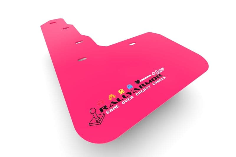 Rally Armor 2022 Honda Civic/Civic Si/Sport (Hatch/Sedan) Pink Mud Flap BCE Logo (MF90-BCE22-PK/BLK)