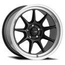 Konig Countergram 17x8 4x100 ET45 Negro Mate / Labio Mecanizado Mate