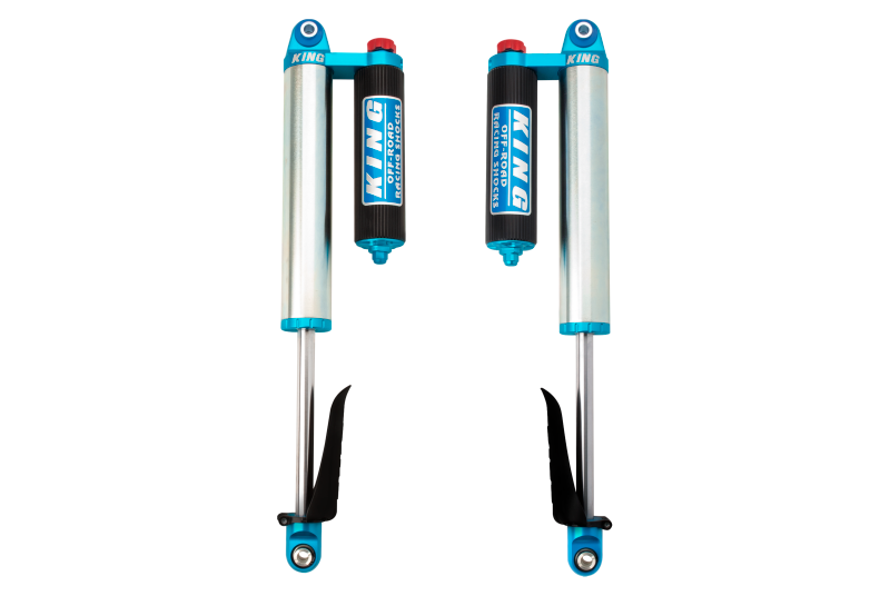 King Shocks 2020+ Jeep Gladiator JT Rear 2.5 Dia Piggyback Reservoir Shock 0-2in Lift w/Adj (Pair)