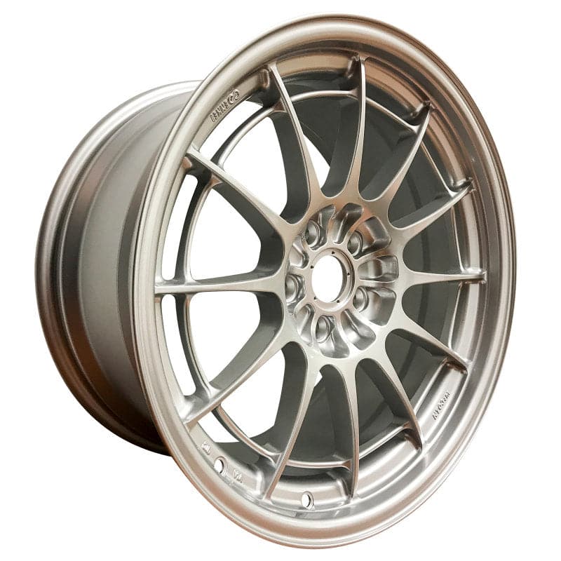 Rueda plateada Enkei NT03+M 18x9,5 5x108 + 40 mm de compensación, 72,6 mm de diámetro F1