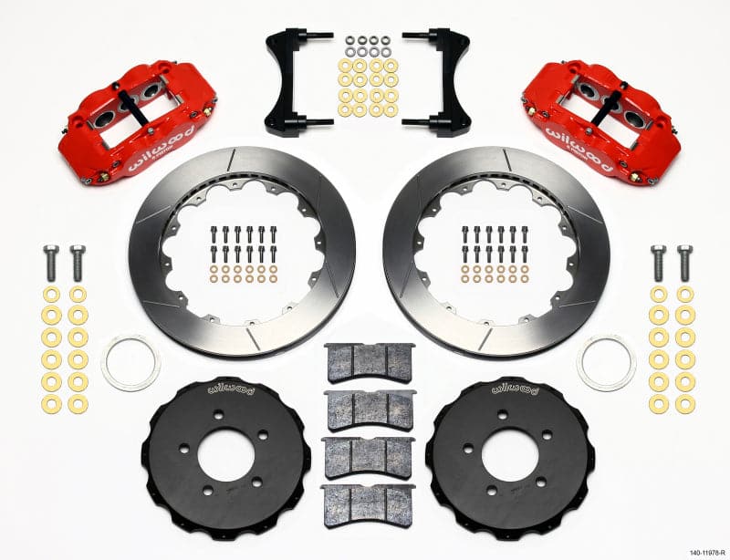 Wilwood Narrow Superlite 6R Kit de sombrero delantero 12.88 pulgadas rojo Civic / CRZ 2006 en adelante (140-11978-R)