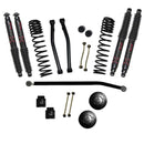 Kit de elevación de suspensión Skyjacker de 3,5 pulgadas delanteras y traseras de 2 pulgadas con amortiguadores Blk Max 2020 Jeep Gladiator JT sin Rubicon