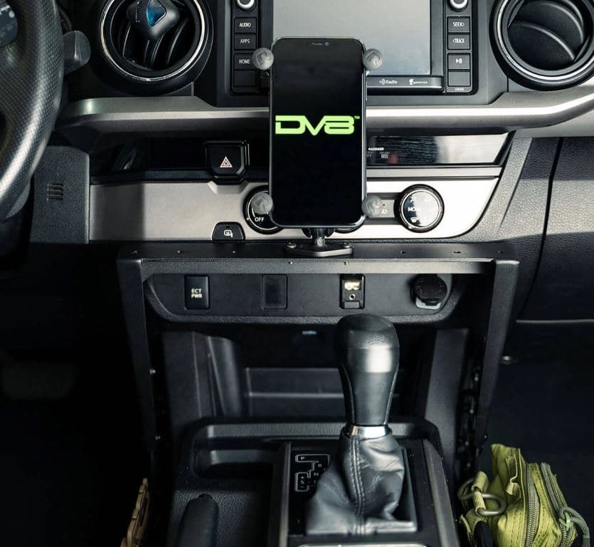 DV8 Offroad 16-23 Toyota Tacoma Center Console Molle Panels & Device Mount