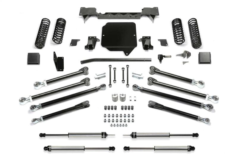 Fabtech 2020 Jeep Gladiator JT 6 Cyl 4WD Sistema de orugas de 3 pulgadas con amortiguadores DL 2.25