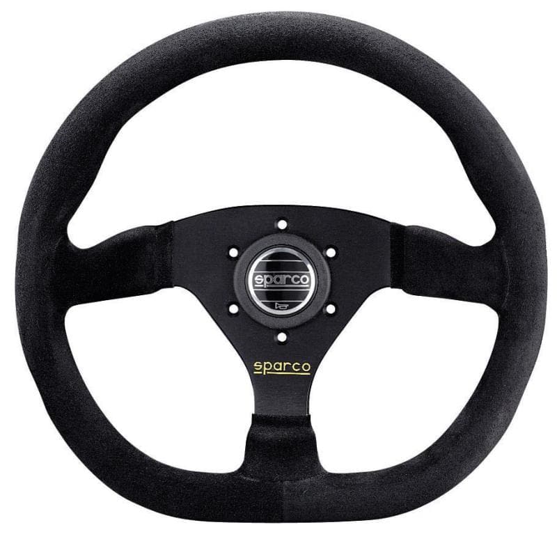 Sparco Strwhl L360 Ring Suede Black