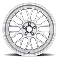 quince52 Holeshot RSR 19x9.5 5x120 45 mm ET 64.1 mm Rueda plateada radiante con orificio central