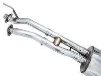 AWE 16-23 Toyota Tacoma 0FG Catback Exhaust w/ BashGuard - Dual Chrome Silver Tips