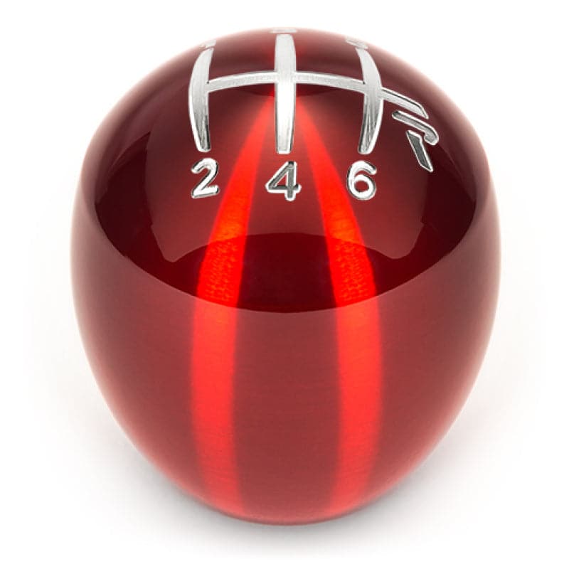 Raceseng Slammer Shift Knob (Gate 3 Engraving) M12x1.25mm Adapter - Red Translucent