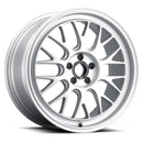 quince52 Holeshot RSR 19x9.5 5x120 45 mm ET 64.1 mm Rueda plateada radiante con orificio central