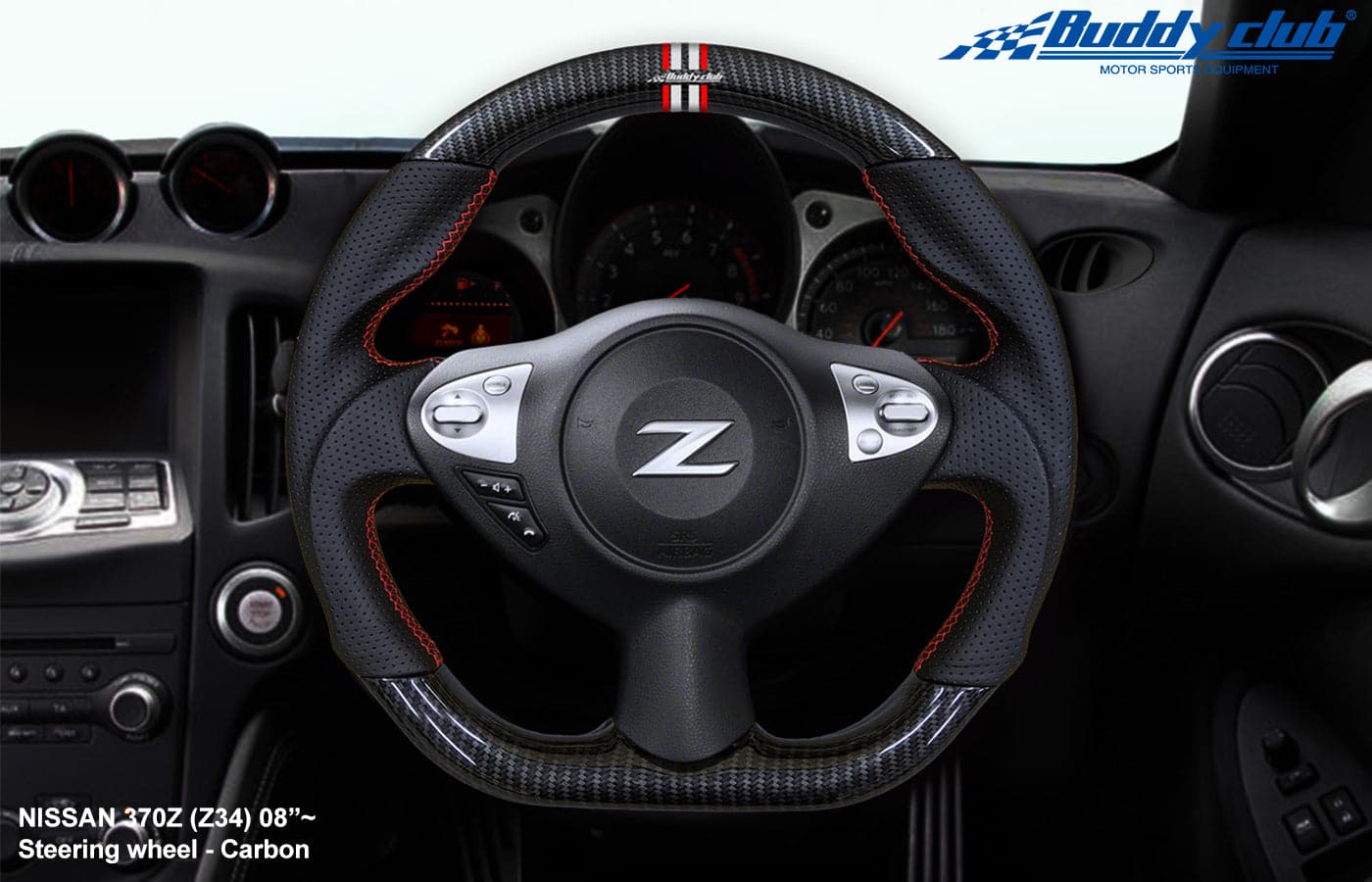 Volante Buddy Club 370Z Sport estilo carbono