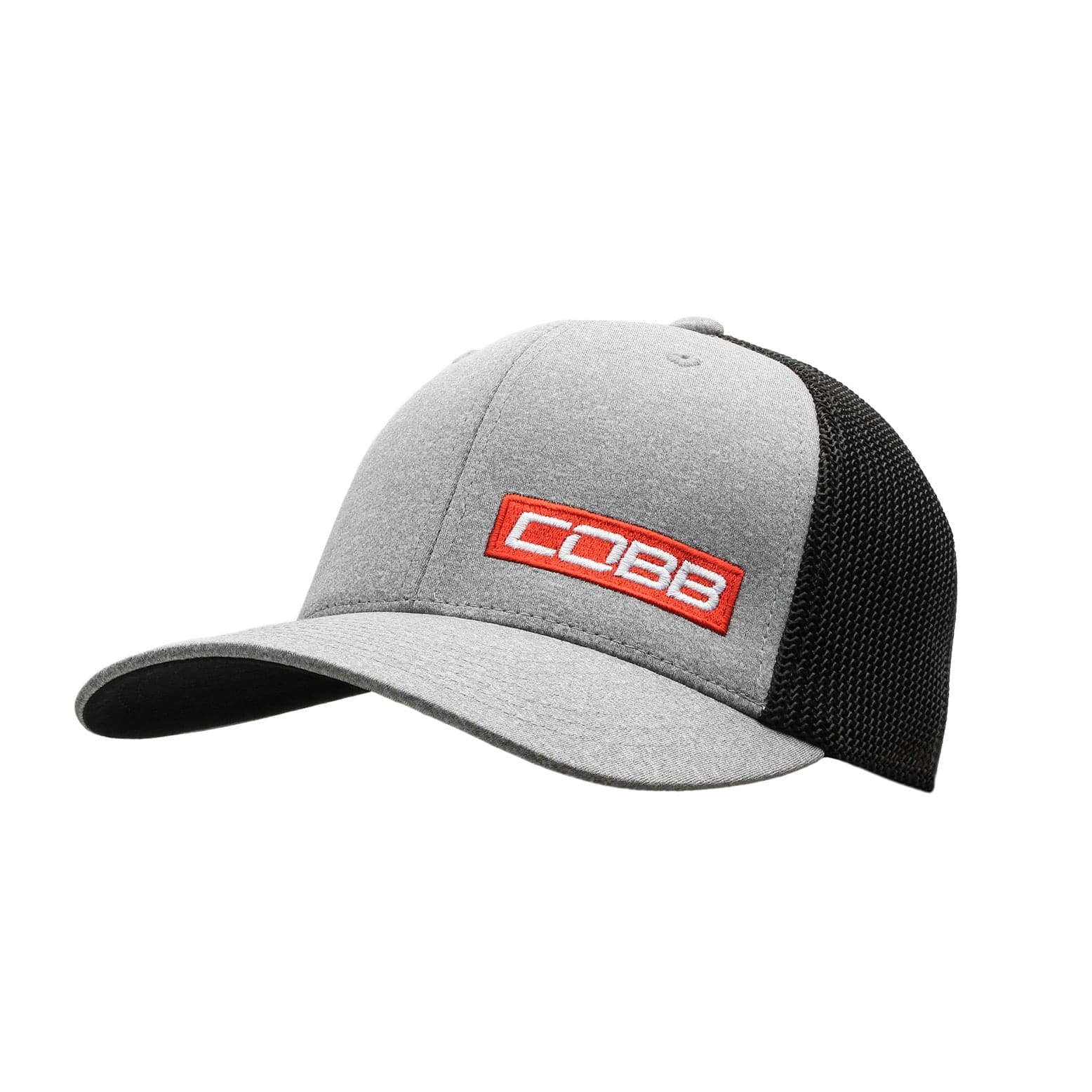 Cobb Tuning Mesh 2-Tone Stretch Cap - Heather/Black (cobbCO-CAP-GRAY-MESH)