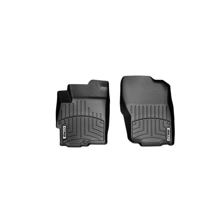 COBB 09-15 Mitsubishi Ralliart / 08-15 EVO X Front and Rear FloorLiner by WeatherTech - Black | WT44223-1-2