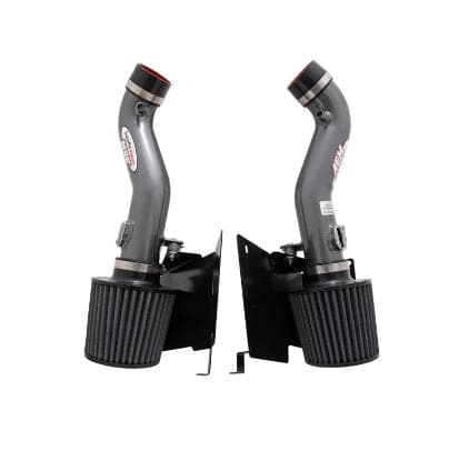 AEM 07-08 350Z Entradas de aire frío de doble entrada plateadas con protectores térmicos (21-677C)