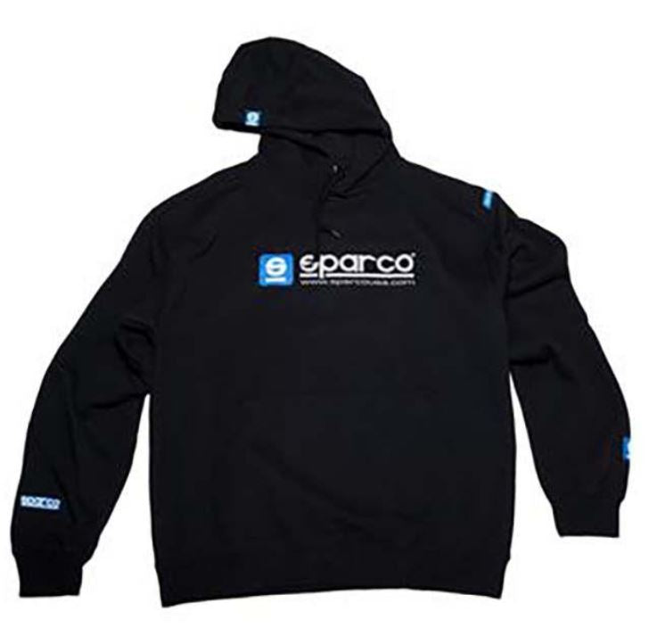 Sudadera Sparco con capucha WWW Blk Med (SP03100NR2M)