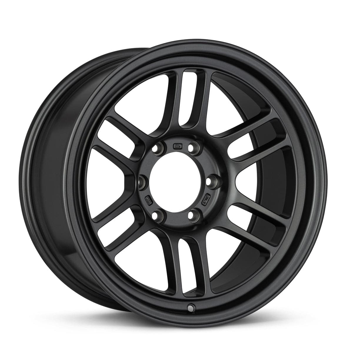 Enkei RPT1 16x8 6x139.7 Patrón de pernos +0 Offset 106.1 Rueda mate oscura plomiza (528-680-8400GM)