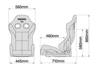 Cubo de FRP reclinable con asiento GIAS III negro de Bride