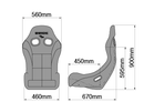 Asiento envolvente Bride Zieg IV FRP en gradación *Aprobado por la FIA*