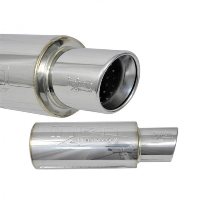 Injen 3.00 Universal Muffler w/Stainless Steel resonated rolled tip (Injen embossed logo) (SES300C)