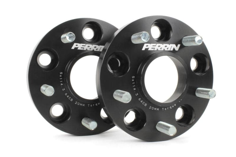 Perrin 17-22 Honda Civic Si 64.1mm Hub 5x114.3 20mm Wheel Spacers (One Pair) (perPHP-WHL-020BK)