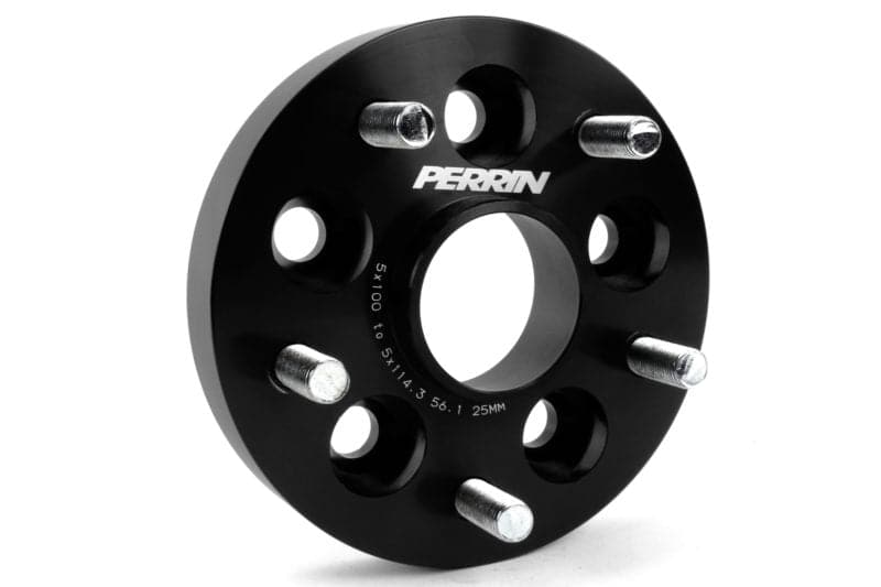 Adaptador de rueda PERRIN Tipo atornillado de 25 mm 5x100 a 5x114,3 con cubo de 56 mm (juego de 2) (perPSP-WHL-226BK)