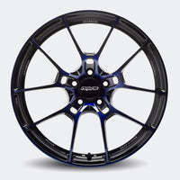 Rueda Volk Racing G025 19x10.5" 5x114.3 +22mm en Azul Oscuro/DC