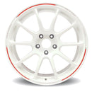 Volk Racing ZE40 RW Edición limitada 18x9.5 +46 5x120 Rueda en tablero blanco/REDOT | 17+ Cívico Tipo R