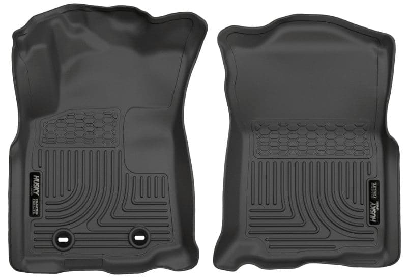 Husky Liners Toyota Tacoma 2016 con transmisión manual WeatherBeater Revestimientos de piso delanteros negros