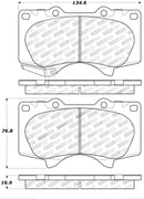 StopTech 05-17 Toyota Tacoma w/6 Lug Holes Wheels Street Performance Front Brake Pads