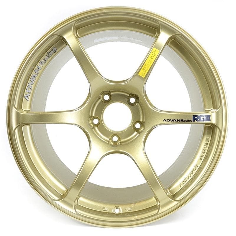 Advan Racing RGIII 18x10.5 +25 5x114.3 Racing Gold Metallic