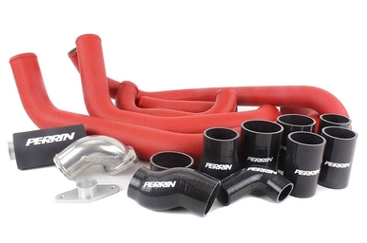 Perrin 08+ WRX FMIC Red Boost Tubes w/ Black Silicone (perPSP-ITR-436-2RD/BK)