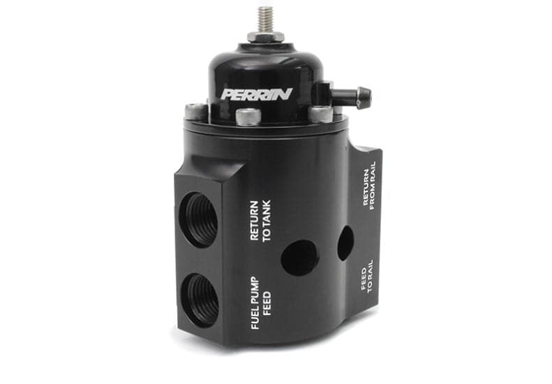 Perrin Universal Fitment Black Adjustable Fuel Pressure Regulator Kit