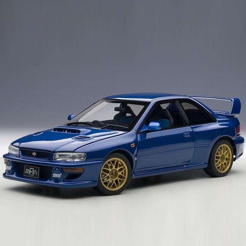 AUTOart Modelo fundido a presión 1:18 - Subaru Impreza 22B STi - Versión mejorada azul