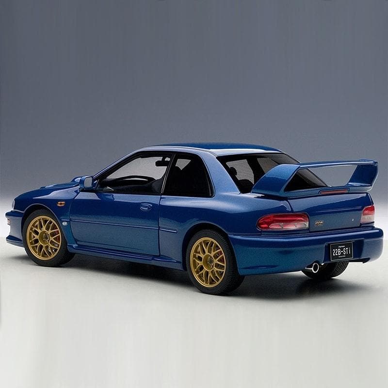 AUTOart Modelo fundido a presión 1:18 - Subaru Impreza 22B STi - Versión mejorada azul