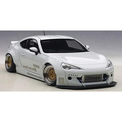 AUTOart 1/18 Rocket Bunny Toyota 86, White Gold Wheels (78756)