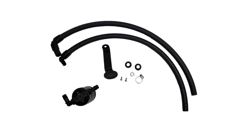 J&L 2022 Toyota Tundra 3.5L Turbo Oil Separator 3.0 Driver Side - Black Anodized (3115D-B)