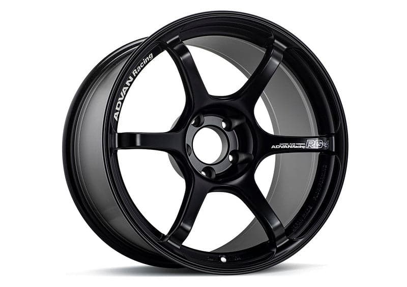 Advan RG-4 18x9.5 +45 5-120 Semi Gloss Black Wheel