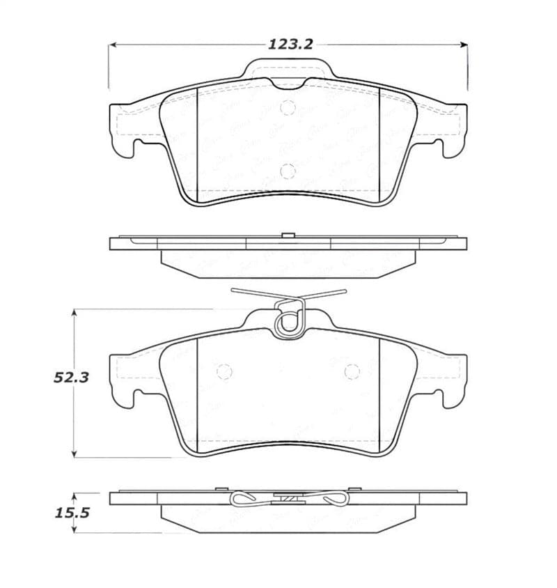 StopTech Street Touring 07-09 Mazdaspeed3 / 06-07 Mazdaspeed6 Rear Brake Pads