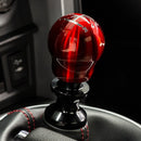 Raceseng Contour Shift Knob (Gate 3 Engraving) M12x1.25mm Adapter - Red Translucent