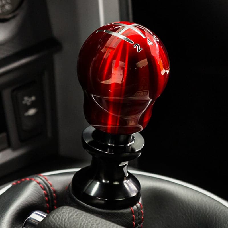 Raceseng Contour Shift Knob (Grabado Puerta 3) Adaptador M12x1.25mm - Rojo Translúcido