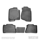 Westin 2009-2017 Toyota 4Runner Perfil Revestimientos de piso 4 piezas - Negro