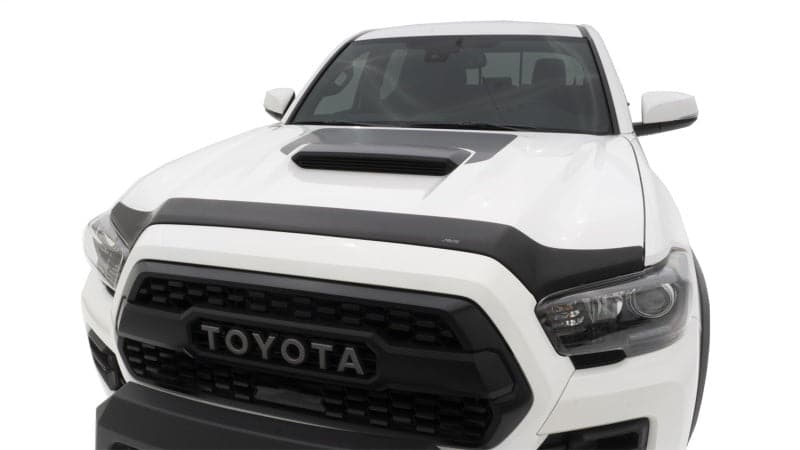 AVS 16-21 Toyota Tacoma Aeroskin Low Profile Hood Shield - Matte Black