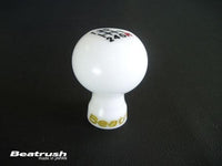 Beatrush Duracon White Shift Knob - Subaru 6spd MT