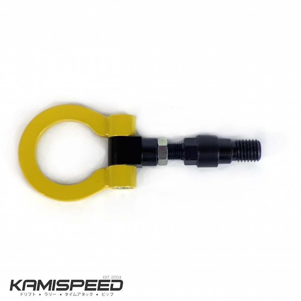 Beatrush Yellow Front Tow Hook for the Honda CR-Z, Fit, & Insight