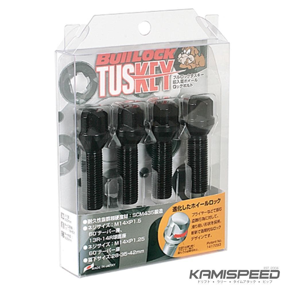 Pernos de bloqueo negros Tuskey Bull Lock 14x1,25